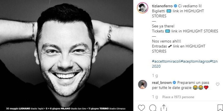 Emma Marrone torna attiva sui social e scrive a Tiziano Ferro: “Preparami un pass…”