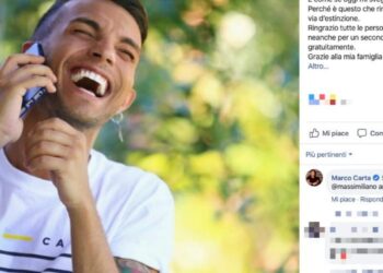 Marco Carta, lacrime di gioia dopo l’assoluzione: “Finito un incubo”