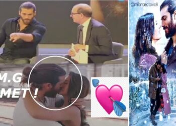 Can Yaman in Spagna: l’attore si ‘perde” a guardare la scena di un bacio con Demet Ozedemir e non ascolta la domanda dell’intervistatore!