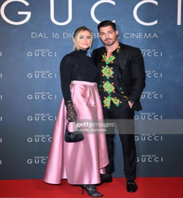 Valentina-Ferragni-e-Luca-Vezil-House-of-Gucci-look-Getty-Images