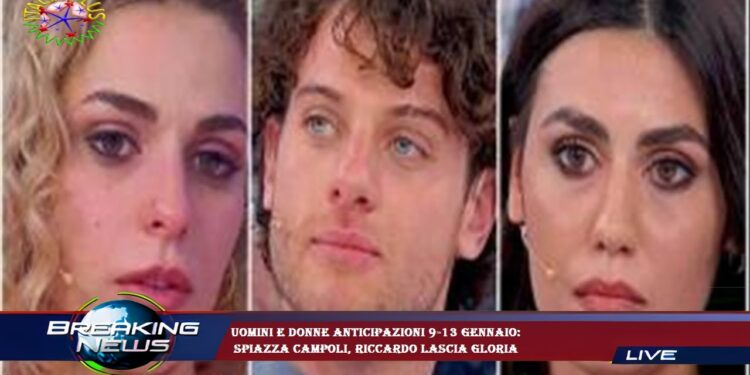 Uomini e Donne, anticipazioni 13 gennaio: tensione tra Federico Nicotera e le sue corteggiatrici. Gloria passa oltre