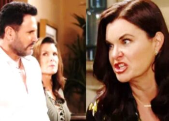 Beautiful, anticipazioni 10 maggio: Taylor non sa nulla del ricatto di Bill. Baker vuole che Steffy e Finn testimonino